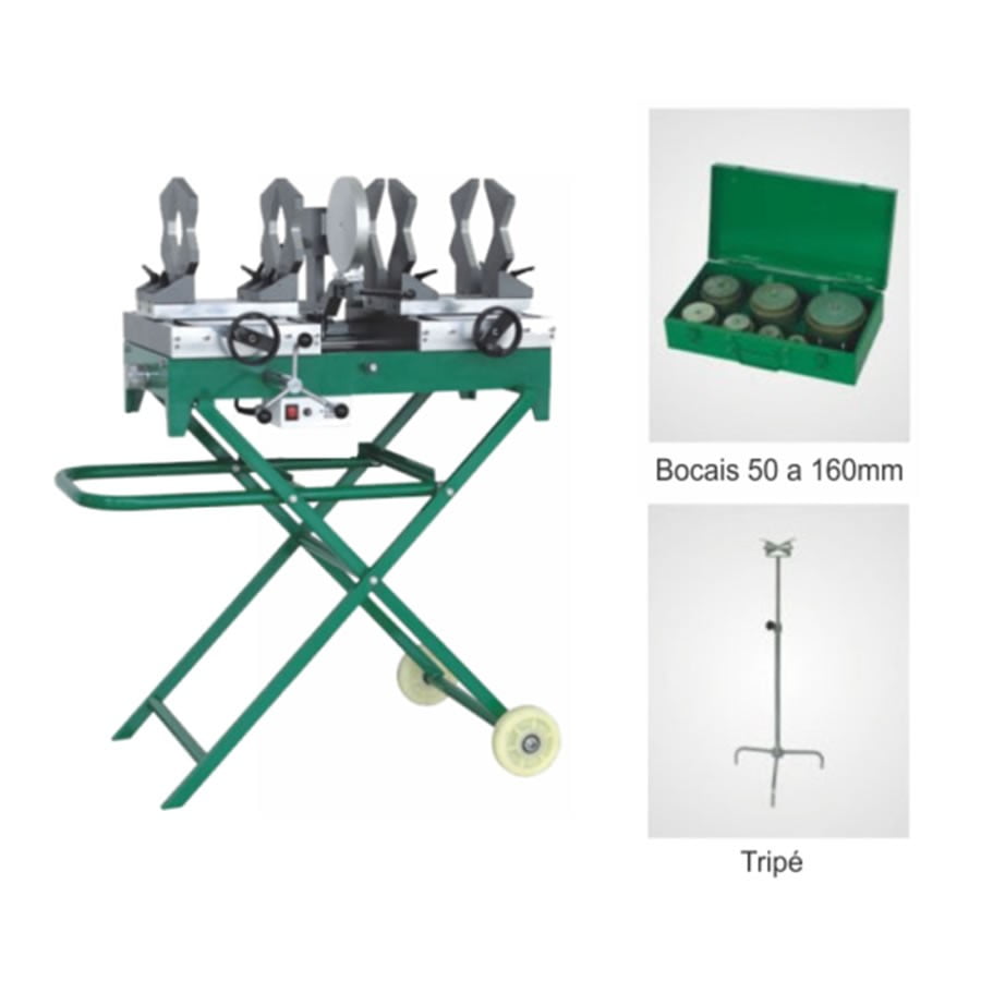 Bancada para Termofusora Versátil 50 a160mm